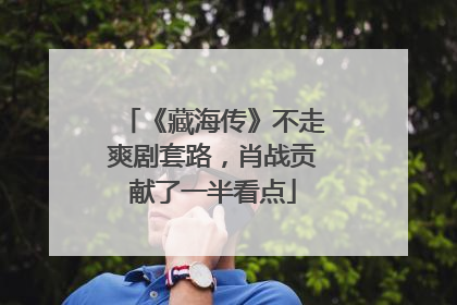 《藏海传》不走爽剧套路，肖战贡献了一半看点