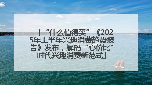 “什么值得买”《2025年上半年兴趣消费趋势报告》发布，解码“心价比”时代兴趣消费新范式