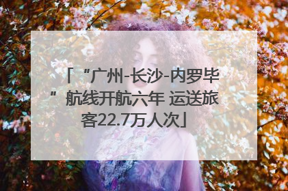 “广州-长沙-内罗毕”航线开航六年 运送旅客22.7万人次