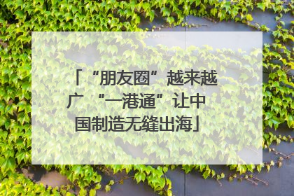 “朋友圈”越来越广 “一港通”让中国制造无缝出海