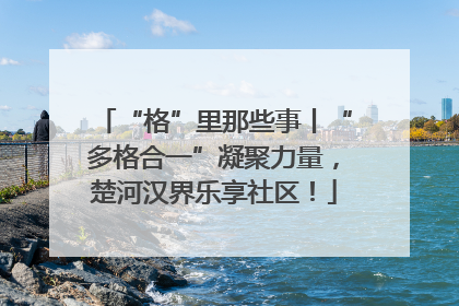 “格”里那些事丨“多格合一”凝聚力量，楚河汉界乐享社区！
