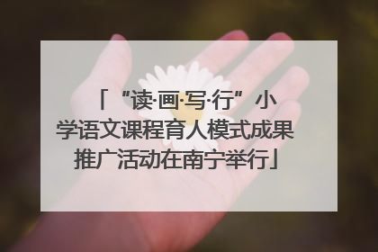 “读·画·写·行”小学语文课程育人模式成果推广活动在南宁举行