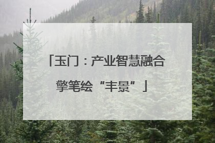 玉门：产业智慧融合 擎笔绘“丰景”