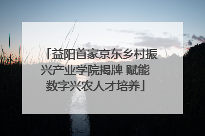 益阳首家京东乡村振兴产业学院揭牌 赋能数字兴农人才培养