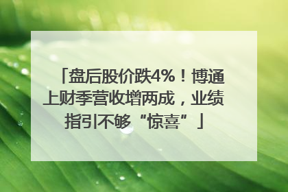 盘后股价跌4%！博通上财季营收增两成，业绩指引不够“惊喜”