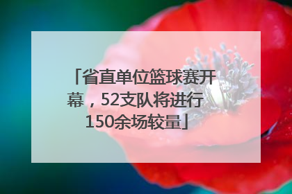 省直单位篮球赛开幕，52支队将进行150余场较量