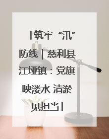 筑牢“汛”防线｜慈利县江垭镇：党旗映溇水 清淤见担当