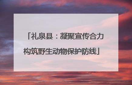 礼泉县：凝聚宣传合力构筑野生动物保护防线