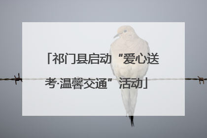 祁门县启动“爱心送考·温馨交通”活动