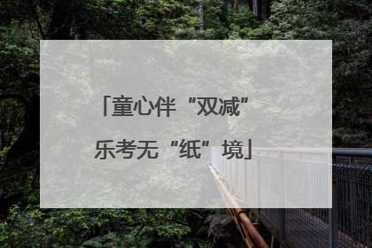 童心伴“双减” 乐考无“纸”境