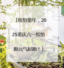 缤纷童年，2025重庆六一缤纷跑元气起跑！