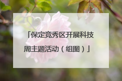 保定竞秀区开展科技周主题活动（组图）