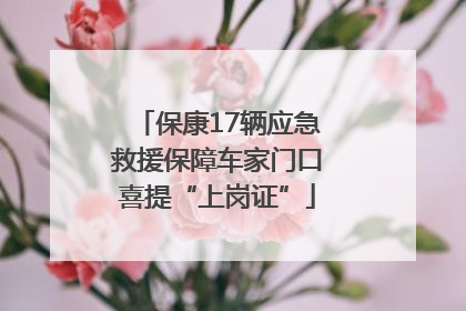 保康17辆应急救援保障车家门口喜提“上岗证”