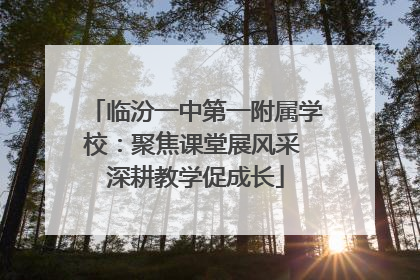临汾一中第一附属学校：聚焦课堂展风采 深耕教学促成长