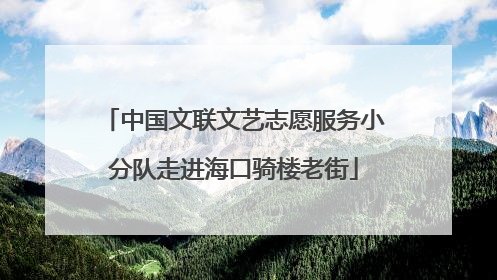 中国文联文艺志愿服务小分队走进海口骑楼老街