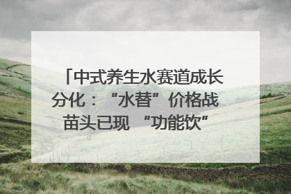 中式养生水赛道成长分化：“水替”价格战苗头已现 “功能饮”价高市场难打开｜中药大健康赛道迭变