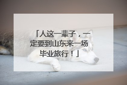 人这一辈子，一定要到山东来一场毕业旅行！