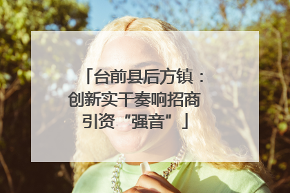 台前县后方镇：创新实干奏响招商引资“强音”