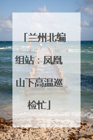 兰州北编组站：凤凰山下高温巡检忙