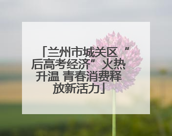 兰州市城关区“后高考经济”火热升温 青春消费释放新活力