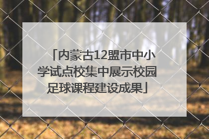 内蒙古12盟市中小学试点校集中展示校园足球课程建设成果