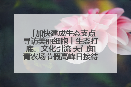 加快建成生态支点 寻访美丽细胞丨生态打底、文化引流 天门知青农场节假高峰日接待游客2万人次