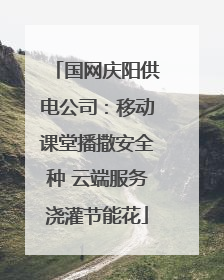 国网庆阳供电公司：移动课堂播撒安全种 云端服务浇灌节能花