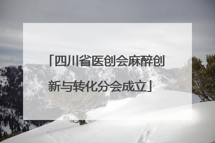 四川省医创会麻醉创新与转化分会成立