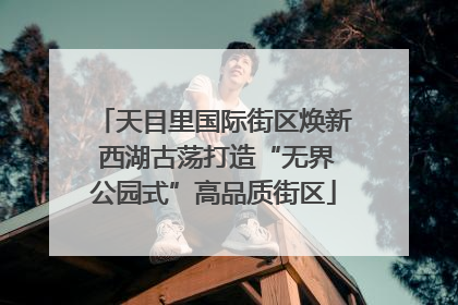 天目里国际街区焕新 西湖古荡打造“无界公园式”高品质街区