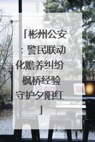 彬州公安：警民联动化赡养纠纷 枫桥经验守护夕阳红