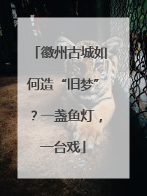 徽州古城如何造“旧梦”？一盏鱼灯，一台戏