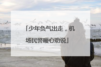 少年负气出走，机场民警暖心劝说