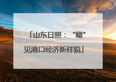 山东日照：“瞰”见港口经济新样貌