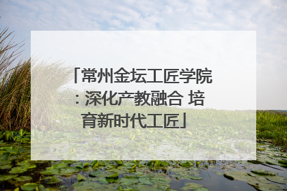 常州金坛工匠学院：深化产教融合 培育新时代工匠