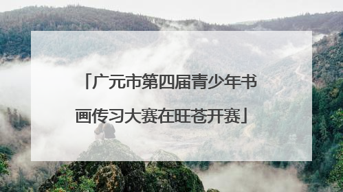 广元市第四届青少年书画传习大赛在旺苍开赛