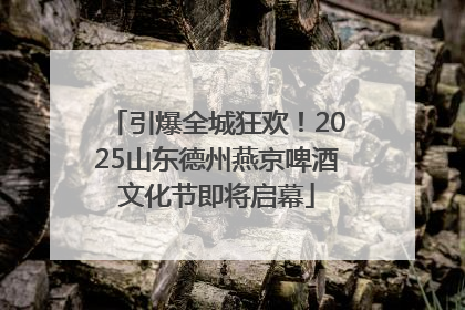 引爆全城狂欢！2025山东德州燕京啤酒文化节即将启幕