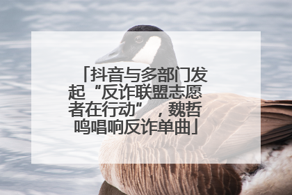 抖音与多部门发起“反诈联盟志愿者在行动”，魏哲鸣唱响反诈单曲