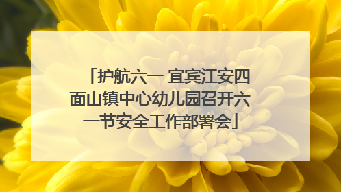 护航六一 宜宾江安四面山镇中心幼儿园召开六一节安全工作部署会