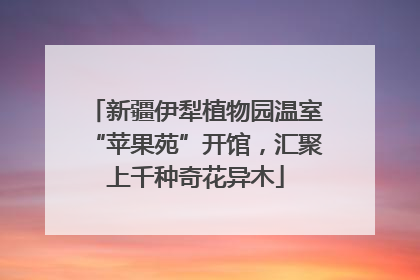 新疆伊犁植物园温室“苹果苑”开馆，汇聚上千种奇花异木