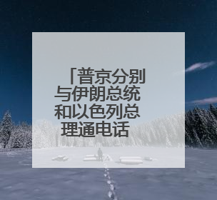 普京分别与伊朗总统和以色列总理通电话 强调重启谈判重要性