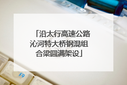 沿太行高速公路沁河特大桥钢混组合梁圆满架设