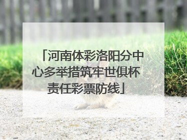河南体彩洛阳分中心多举措筑牢世俱杯责任彩票防线