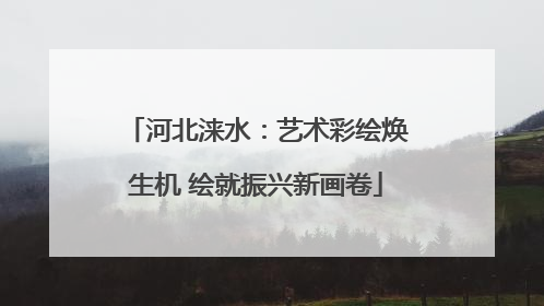 河北涞水：艺术彩绘焕生机 绘就振兴新画卷