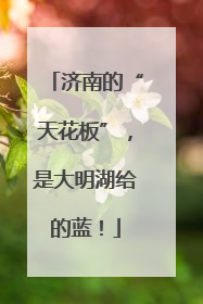 济南的“天花板”，是大明湖给的蓝！