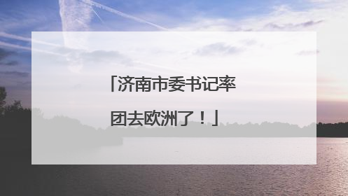 济南市委书记率团去欧洲了！