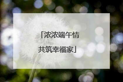 浓浓端午情 共筑幸福家