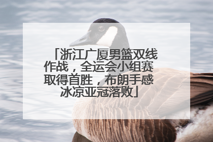 浙江广厦男篮双线作战，全运会小组赛取得首胜，布朗手感冰凉亚冠落败