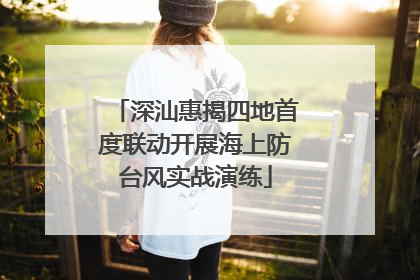 深汕惠揭四地首度联动开展海上防台风实战演练