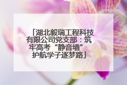 湖北毅瑞工程科技有限公司党支部：筑牢高考“静音墙” 护航学子逐梦路