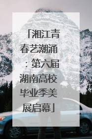 湘江青春艺潮涌：第六届湖南高校毕业季美展启幕